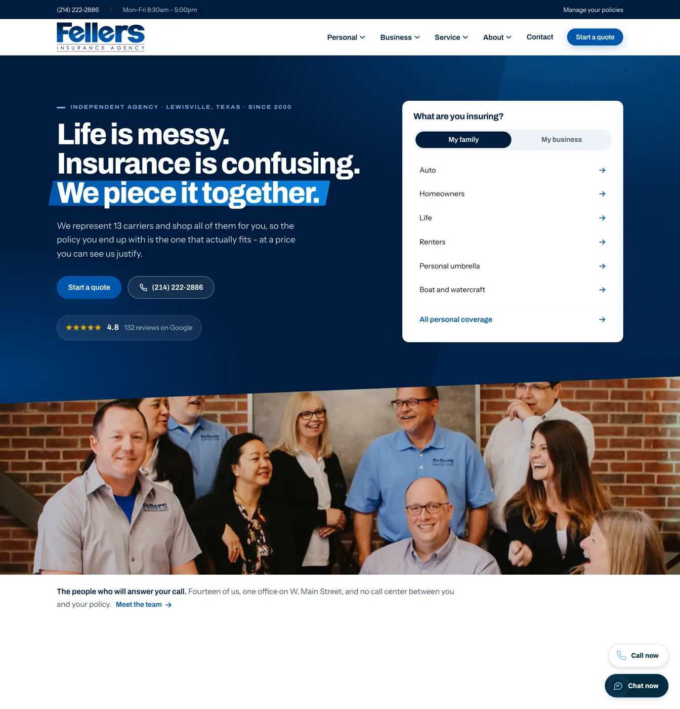 Fellers insurance website